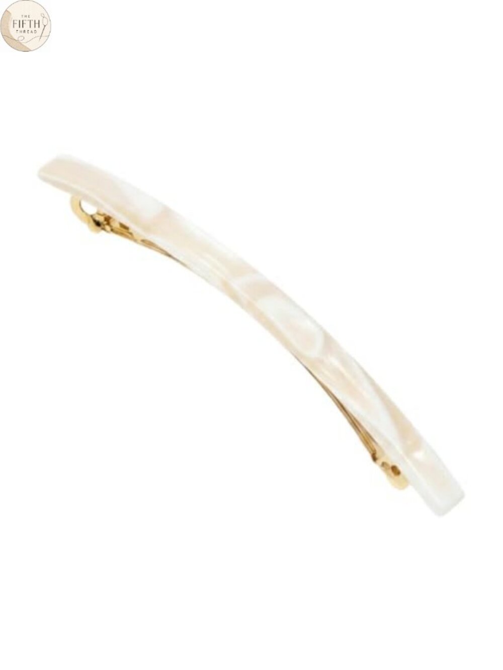 France Luxe French Barrette, Handcrafted Cellulose Acetate Hair Clip for Thin